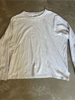 Frame Denim Light Heather Gray Long Sleeve Men’s Tee